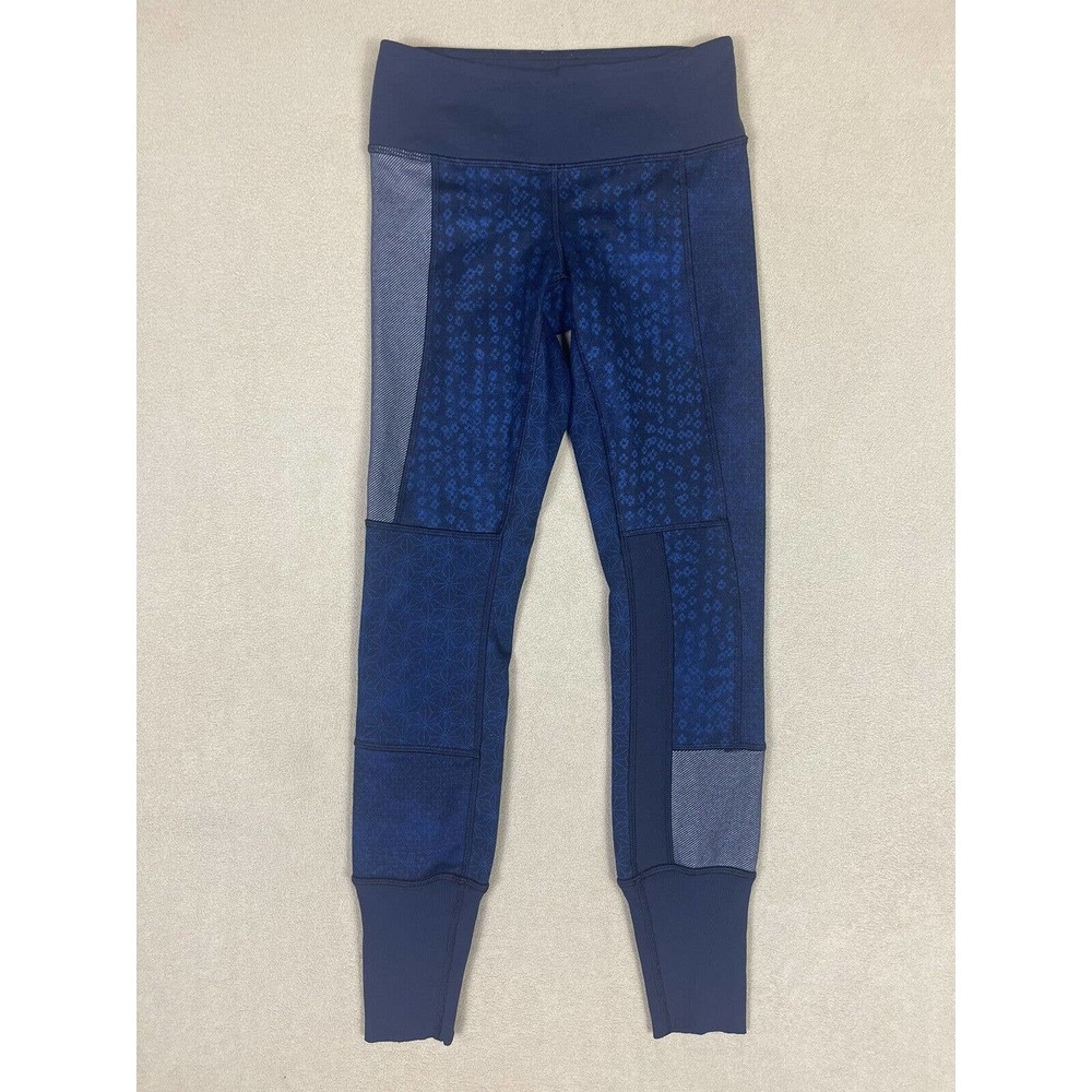 Lululemon Athletica Sashiko Wunder Under Inkwell 7/8 Leggings Womens 2